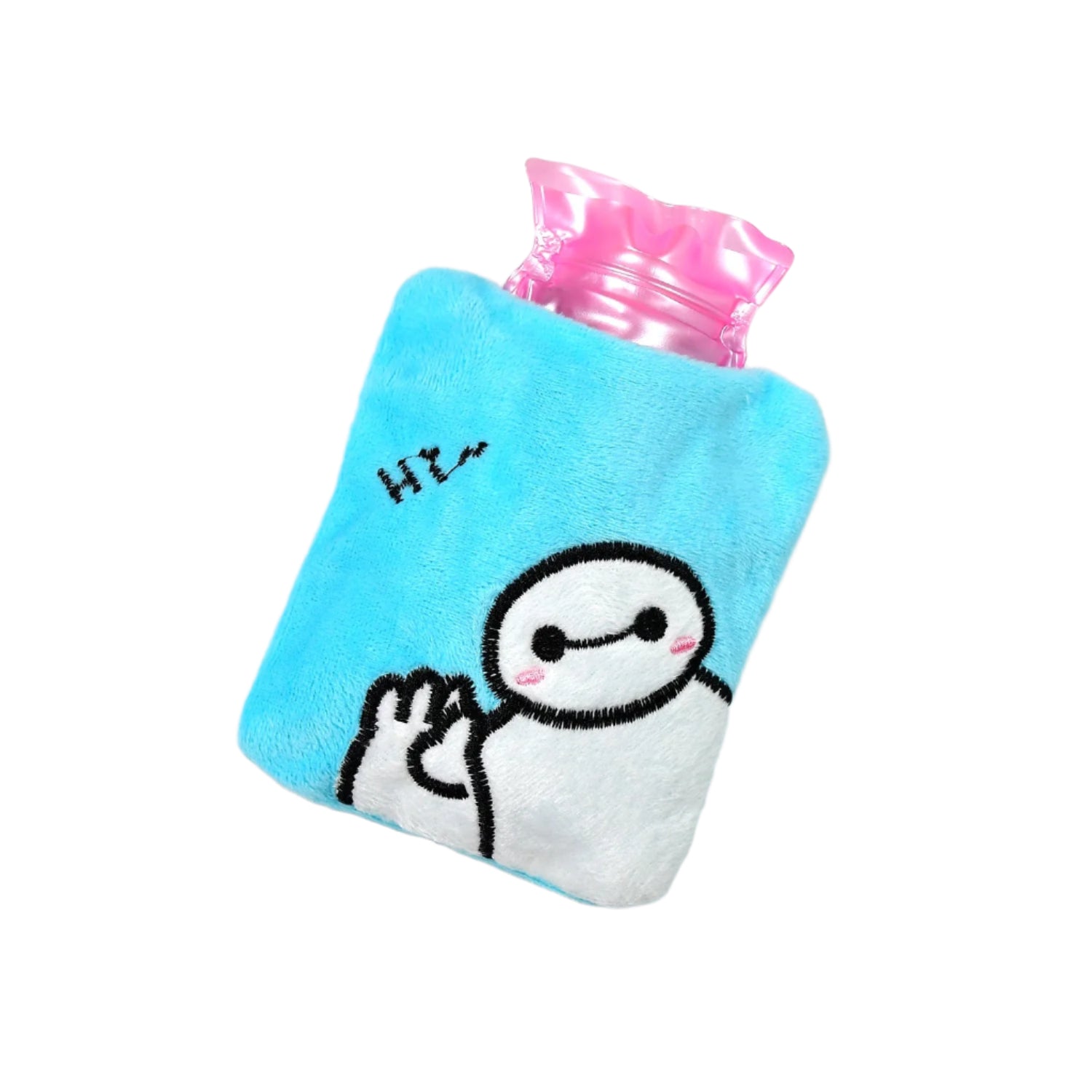 Blue Baymax Small Hot Water Bag with Cover for Pain Relief Blue Baymax Small Hot Water Bag with Cover for Pain Relief